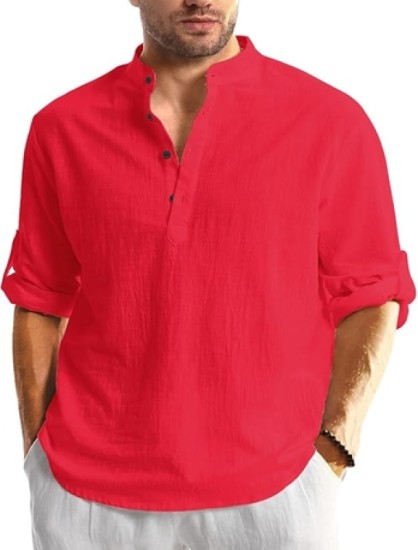 ARIESWOLF Men's Solid Regular Fit Kurta