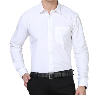 Shirt for Men, Solid Full Sleeves Shirt, Wrinkle Free Mens Shirts, Cotton Formal Shirts, Plain Formal Shirts for Men